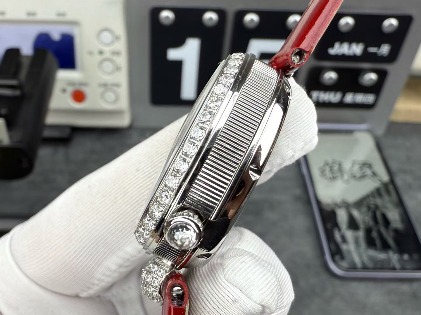 Breguet Gr Watch Case Size Small Size33 X 25 117 99gram 26gram Original Fish Eye Effect, Diamond Originalk ,zf Strap Clasp Movement Breguet.537/3 Qc