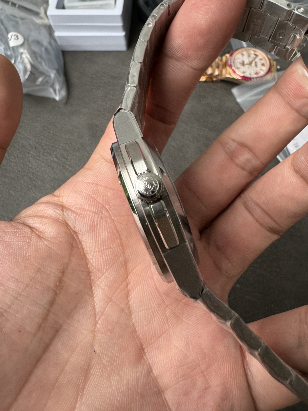 Iwc V7 Ingenieur 2023 Watches Wonders Geneva Gérald Genta 1970 Ref. 40 mm Watch Case .thickness 7 5 H Dial Sl Markers Luminous 70 ,3 ,6 Originalsteel Strapmold Opening, Original, 100 V7 Sw300 movement, V7 2892 V7