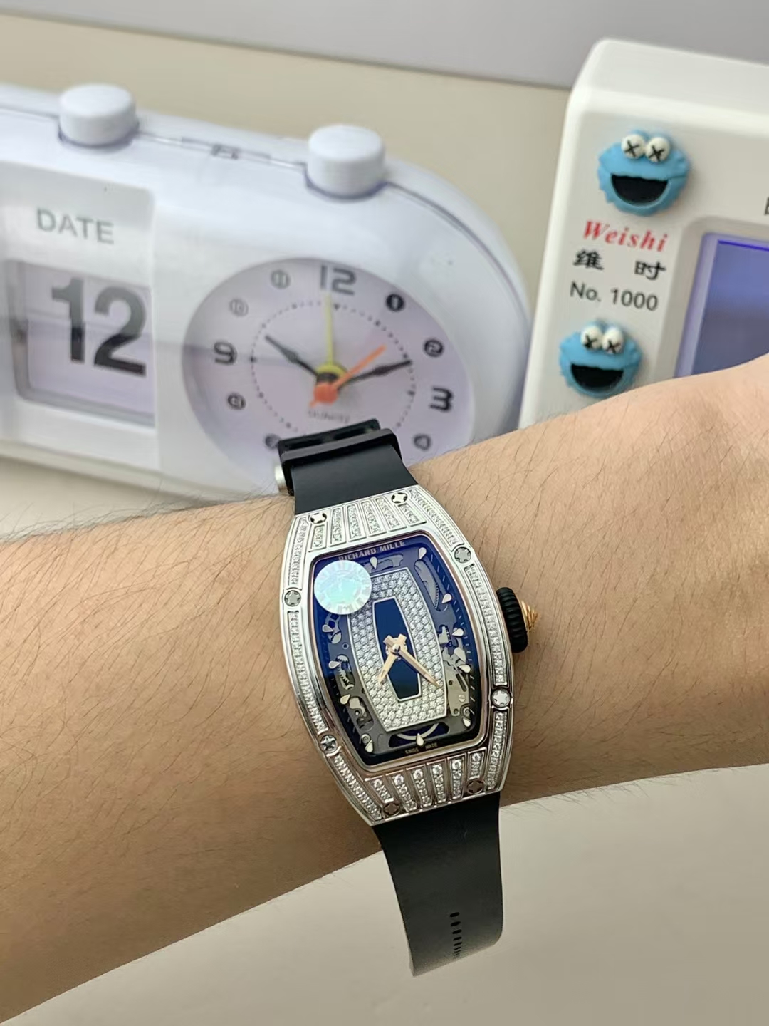 Richard Mille Zf Millerm07-1 1 Watch Case Size45.66 mm 12 Crystal Movement 2watch Dial Luminous 3 Clasp, 4 Crma2automatic Windingmovement, 50 6 Pvd Mechanical