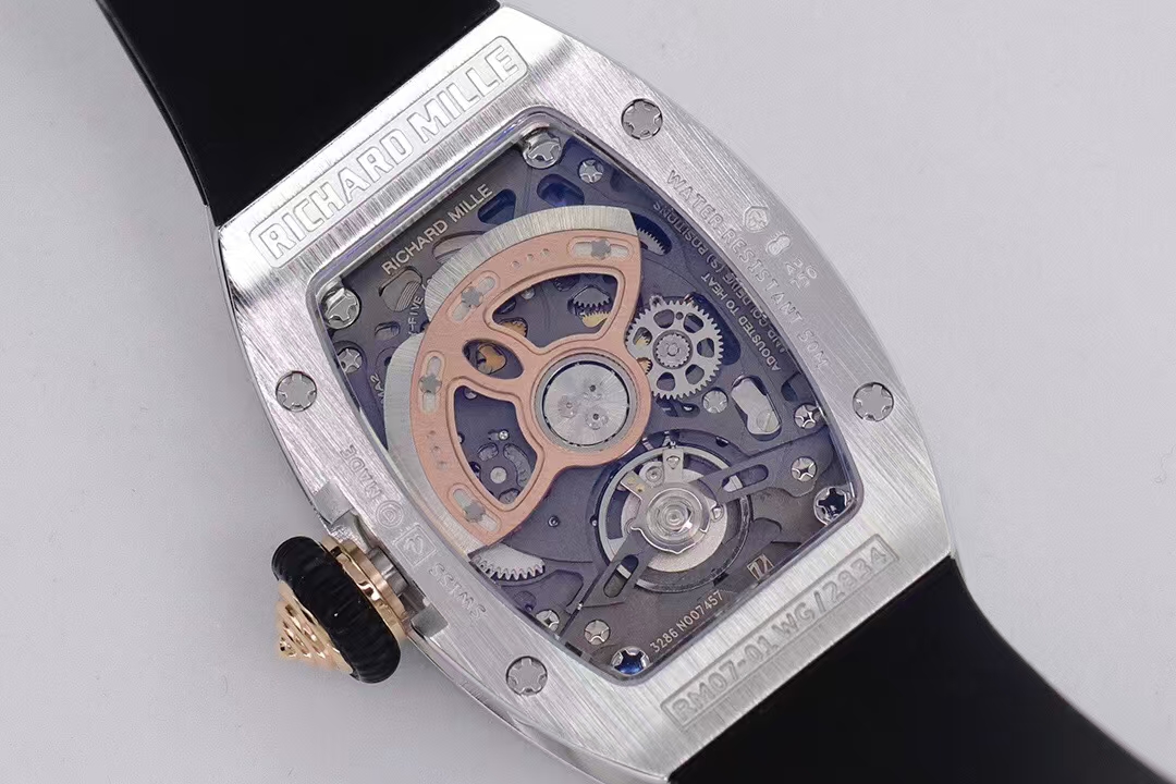 Richard Mille Zf Millerm07-1 1 Watch Case Size45.66 mm 12 Crystal Movement 2watch Dial Luminous 3 Clasp, 4 Crma2automatic Windingmovement, 50 6 Pvd Mechanical