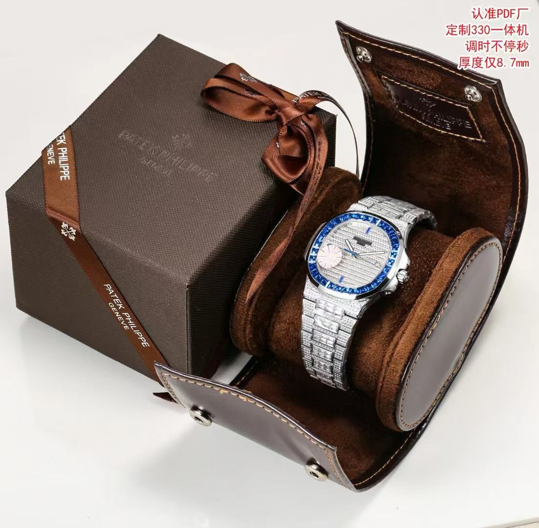 Patek Philippe Pdf Factory Philippepatek Nautilus 5719 Size:40 mm x8.7 Movement: 26-330 Automatic Windingmovement, 316l Cnc ,rose Gold Plated Watch Case 100 32 T 803 150 Dial 255 3