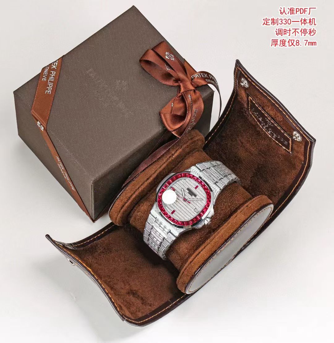 Patek Philippe Pdf Factory Philippepatek Nautilus 5719 Size:40 mm x8.7 Movement: 26-330 Automatic Windingmovement, 316l Cnc ,rose Gold Plated Watch Case 100 32 T 803 150 Dial 255 3