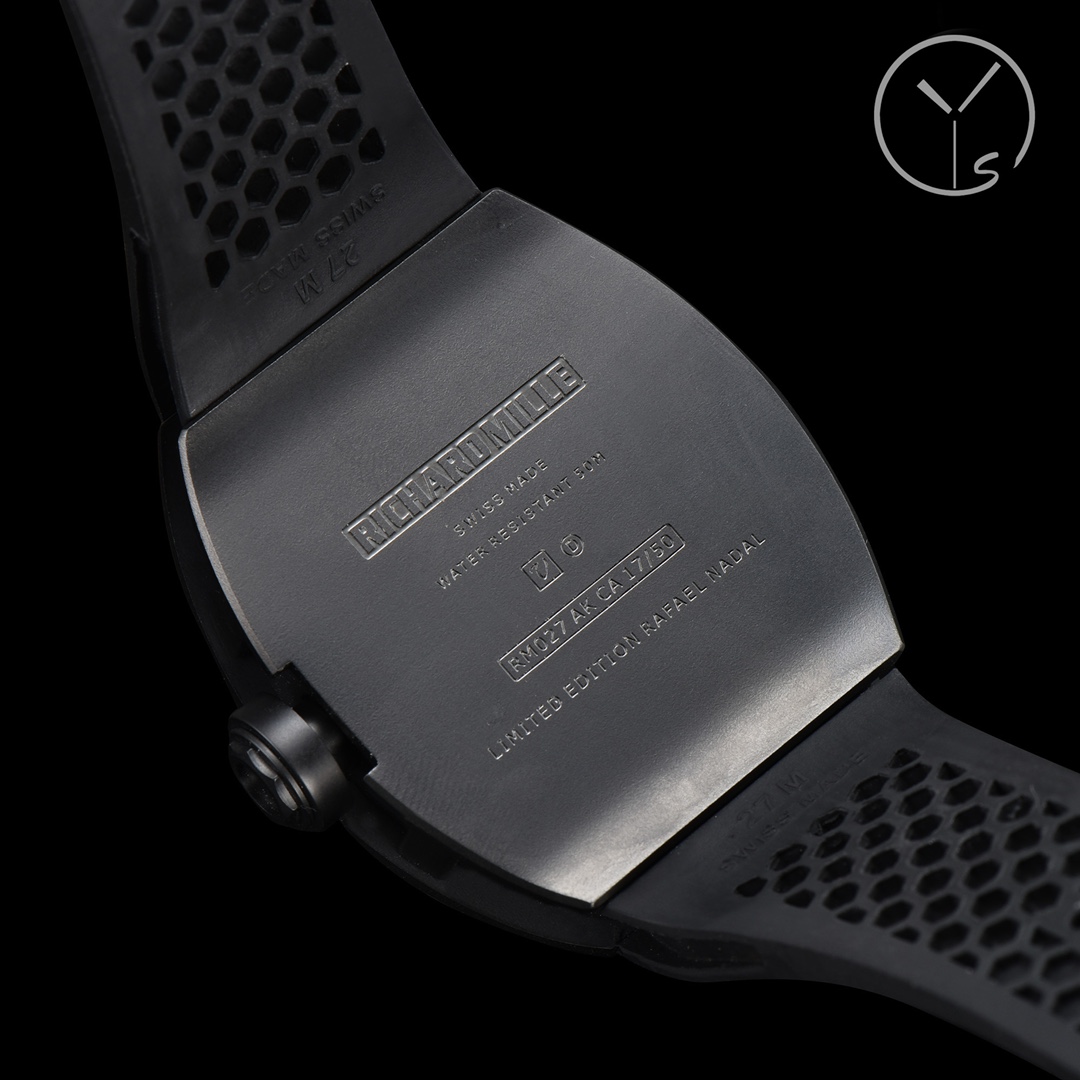 Richard Mille Ys Rm027, Millerm 027 Movement, Rm027 43 mm 50 ,5 Titanium Watch Case, 30, 40, Strap, 95 Rm027, Factory