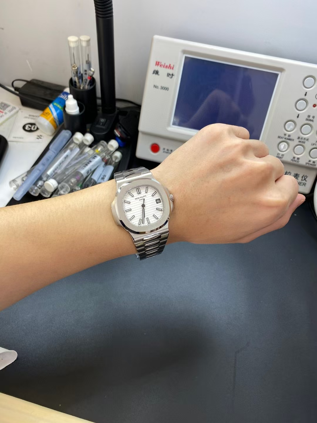 Patek Philippe 3k 5711a 324 movement Diameter40thickness8.4 Watch Strap 120gram