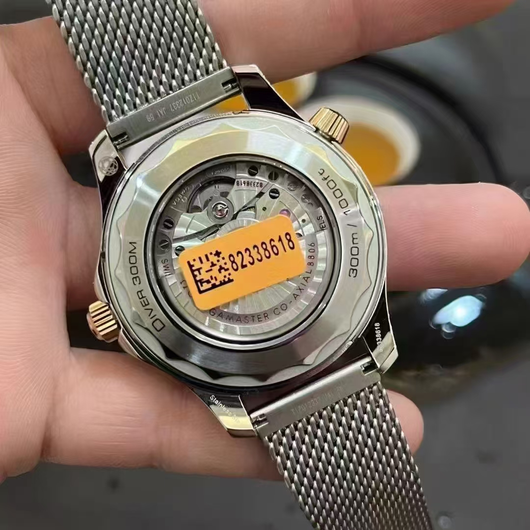 Omega 300 :1new Style 42 Watch Case. .2 .3 Dial Super-luminovaluminous Markers, Luminous.4watch Hands Pvd 5 Calibre 8806 Movement, 25,200 / 72 Strap