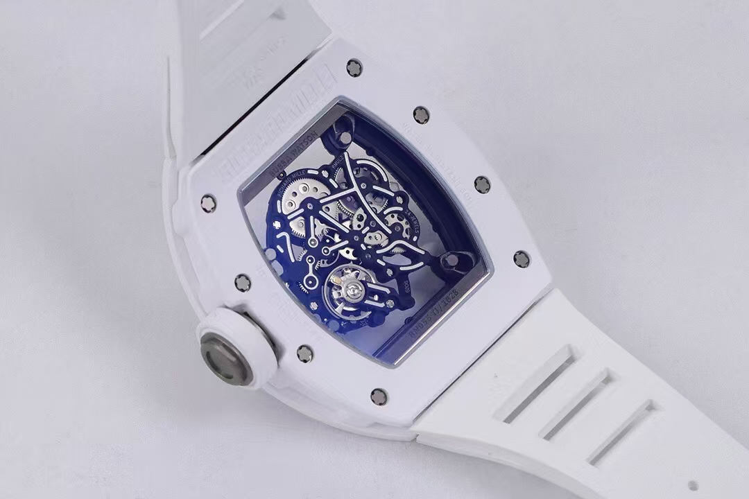 Richard Mille Zf Factory 2025 V3 Millerm055 Ceramic :watch Case ,mechanical Mold Opening Clasp, Strap .logo 100, Rm055 V3