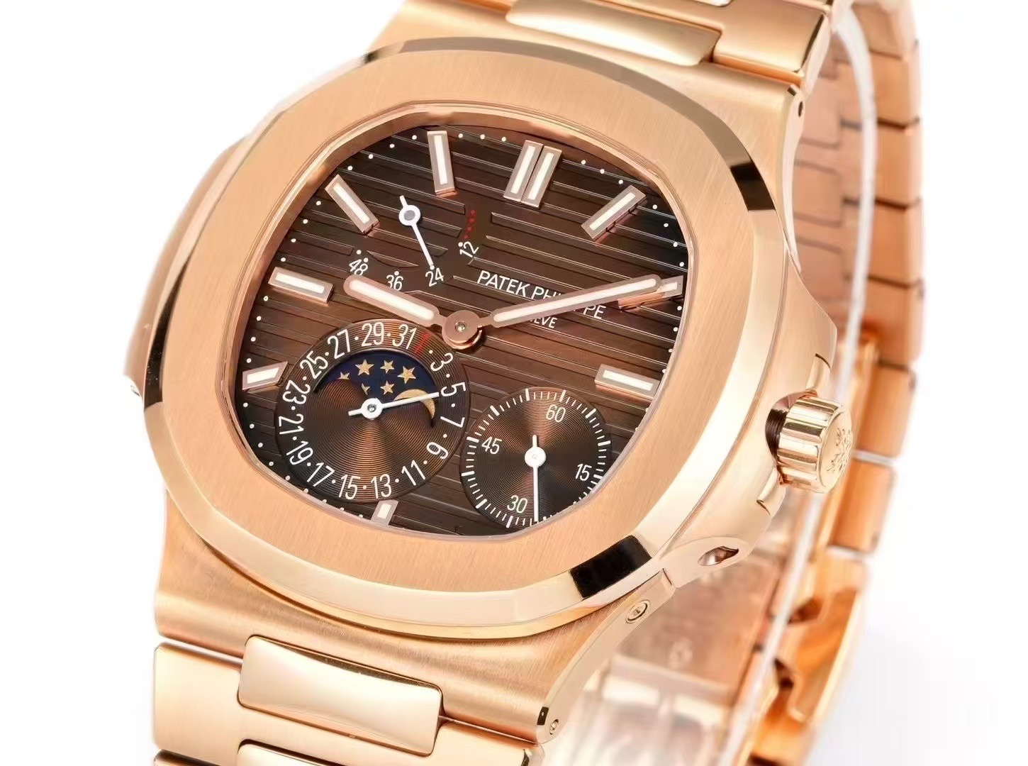 Patek Philippe Ome Philippe5712a Watch Strap 18k 100 Original, Dial movement