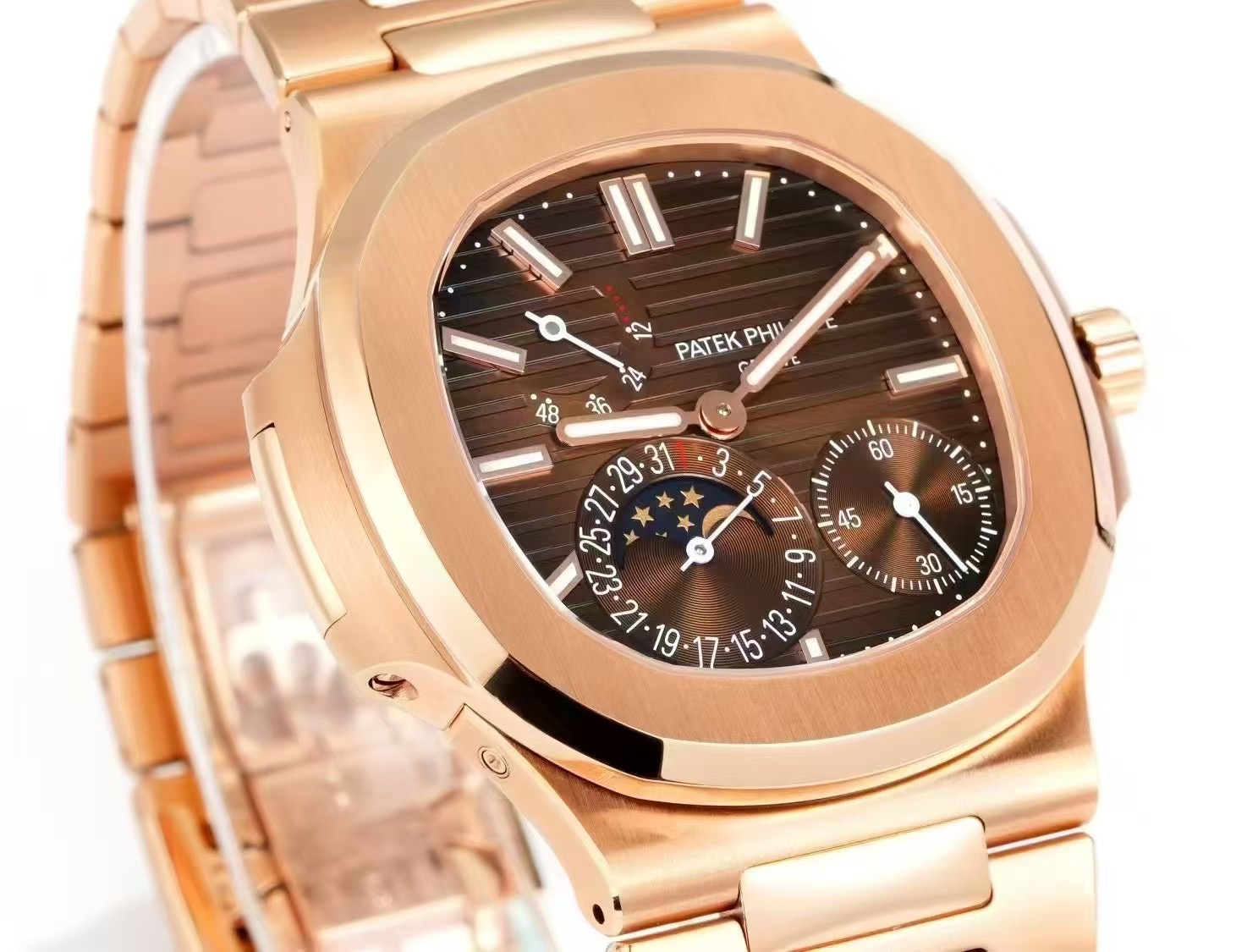 Patek Philippe Ome Philippe5712a Watch Strap 18k 100 Original, Dial movement