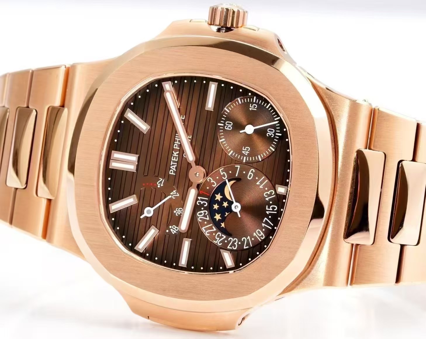 Patek Philippe Ome Philippe5712a Watch Strap 18k 100 Original, Dial movement