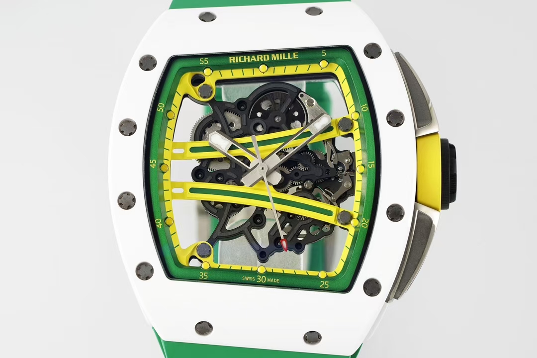 Richard Mille Zf Millerm061 Tzp-n Ceramic Rm061 1 Tzp-n 6g/cm3 .tzp-n 95, 2 Rm055 movement, Rm061 Rmul2 Manual Windingmovement, Rm061