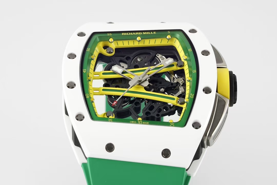 Richard Mille Zf Millerm061 Tzp-n Ceramic Rm061 1 Tzp-n 6g/cm3 .tzp-n 95, 2 Rm055 movement, Rm061 Rmul2 Manual Windingmovement, Rm061