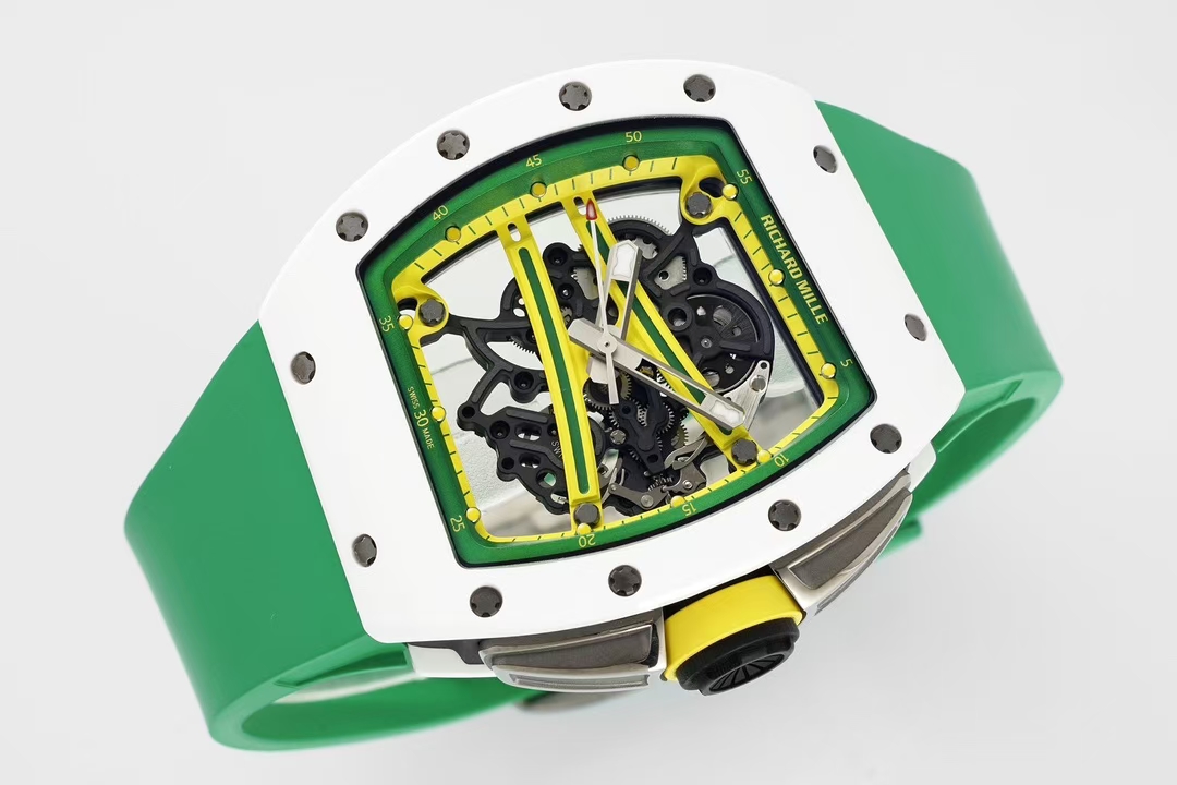 Richard Mille Zf Millerm061 Tzp-n Ceramic Rm061 1 Tzp-n 6g/cm3 .tzp-n 95, 2 Rm055 movement, Rm061 Rmul2 Manual Windingmovement, Rm061