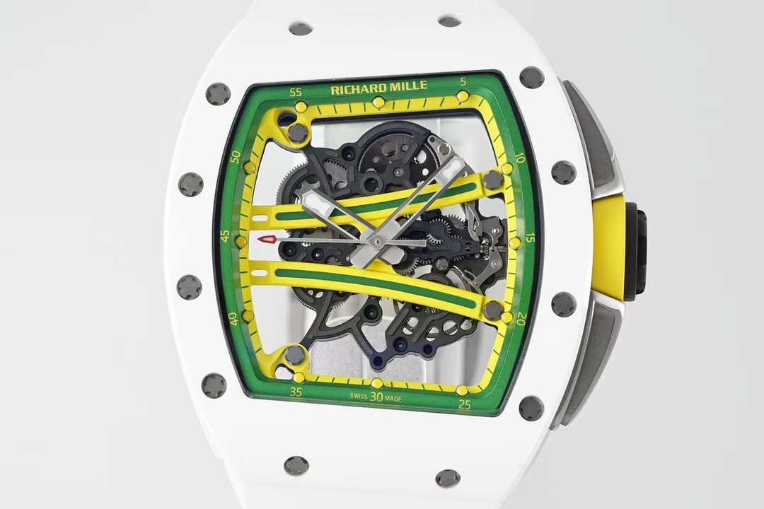 Richard Mille Zf Millerm061 Tzp-n Ceramic Rm061 1 Tzp-n 6g/cm3 .tzp-n 95, 2 Rm055 movement, Rm061 Rmul2 Manual Windingmovement, Rm061