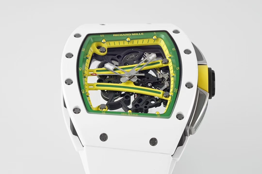 Richard Mille Zf Millerm061 Tzp-n Ceramic Rm061 1 Tzp-n 6g/cm3 .tzp-n 95, 2 Rm055 movement, Rm061 Rmul2 Manual Windingmovement, Rm061
