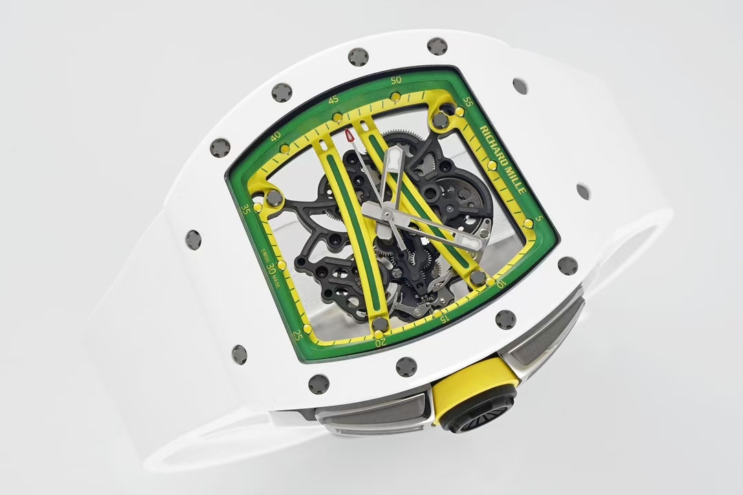 Richard Mille Zf Millerm061 Tzp-n Ceramic Rm061 1 Tzp-n 6g/cm3 .tzp-n 95, 2 Rm055 movement, Rm061 Rmul2 Manual Windingmovement, Rm061