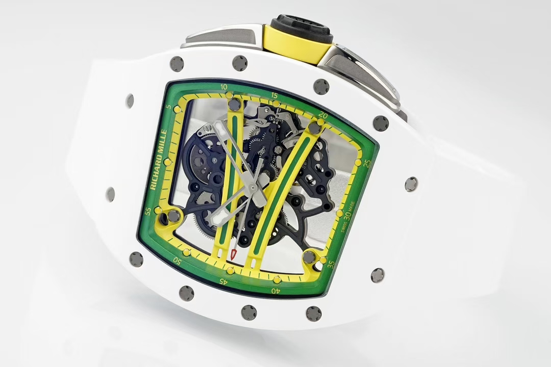 Richard Mille Zf Millerm061 Tzp-n Ceramic Rm061 1 Tzp-n 6g/cm3 .tzp-n 95, 2 Rm055 movement, Rm061 Rmul2 Manual Windingmovement, Rm061