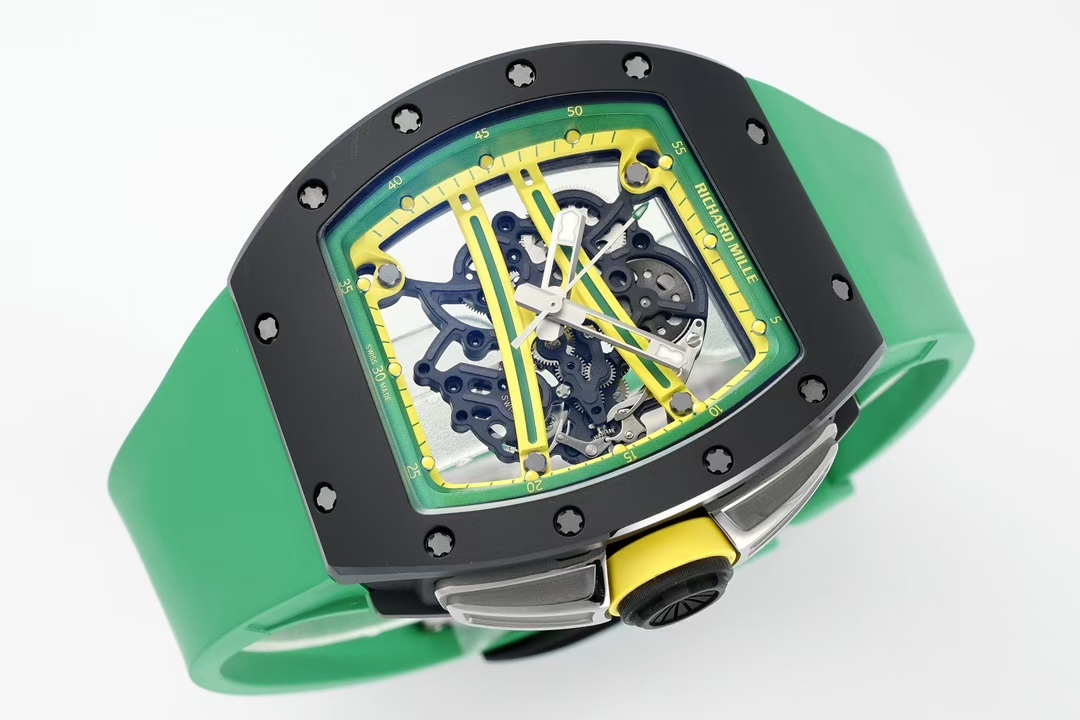 Richard Mille Zf Millerm061 Tzp-n Ceramic Rm061 1 Tzp-n 6g/cm3 .tzp-n 95, 2 Rm055 movement, Rm061 Rmul2 Manual Windingmovement, Rm061