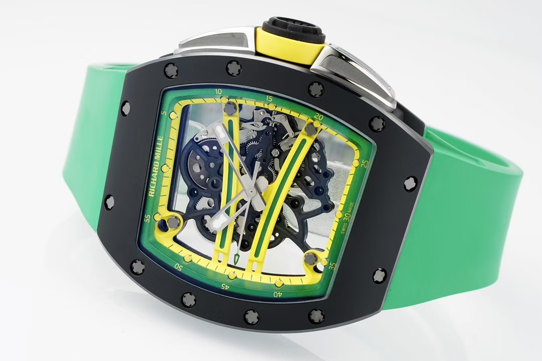 Richard Mille Zf Millerm061 Tzp-n Ceramic Rm061 1 Tzp-n 6g/cm3 .tzp-n 95, 2 Rm055 movement, Rm061 Rmul2 Manual Windingmovement, Rm061