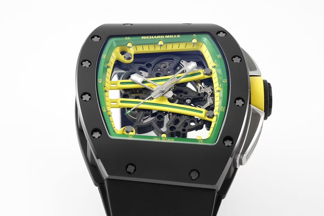 Richard Mille Zf Millerm061 Tzp-n Ceramic Rm061 1 Tzp-n 6g/cm3 .tzp-n 95, 2 Rm055 movement, Rm061 Rmul2 Manual Windingmovement, Rm061