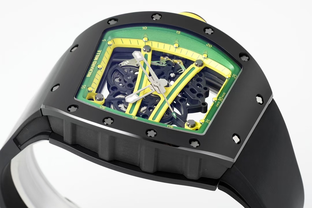 Richard Mille Zf Millerm061 Tzp-n Ceramic Rm061 1 Tzp-n 6g/cm3 .tzp-n 95, 2 Rm055 movement, Rm061 Rmul2 Manual Windingmovement, Rm061