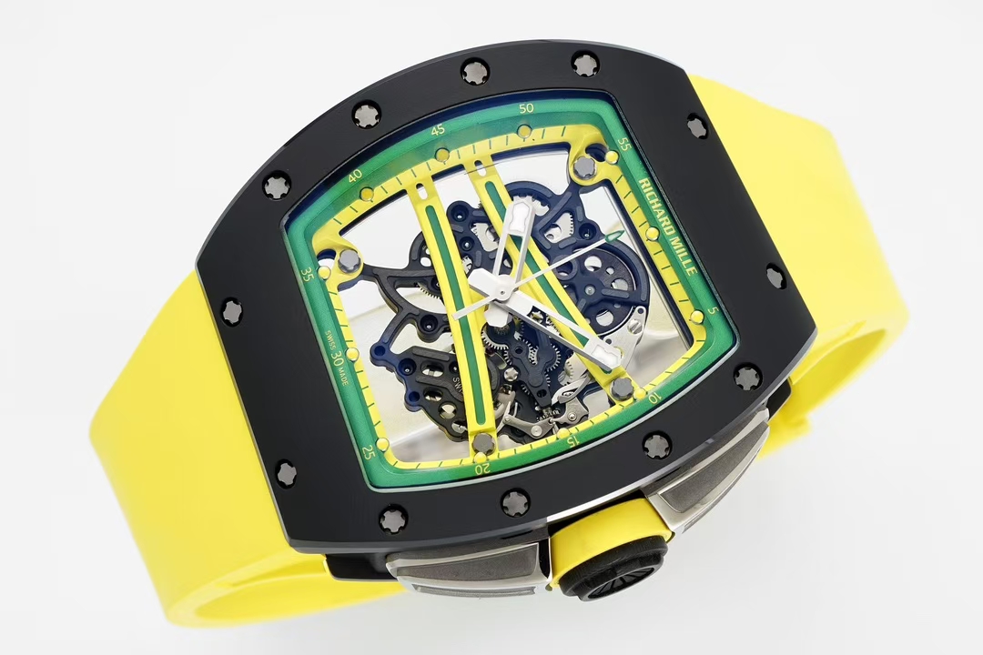 Richard Mille Zf Millerm061 Tzp-n Ceramic Rm061 1 Tzp-n 6g/cm3 .tzp-n 95, 2 Rm055 movement, Rm061 Rmul2 Manual Windingmovement, Rm061