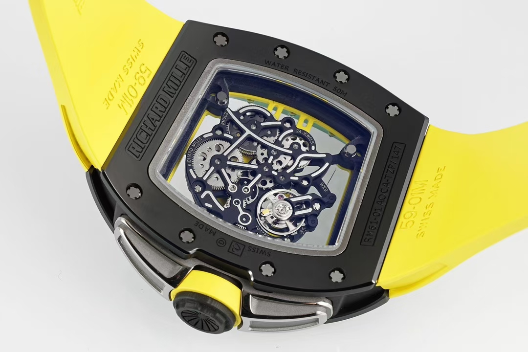 Richard Mille Zf Millerm061 Tzp-n Ceramic Rm061 1 Tzp-n 6g/cm3 .tzp-n 95, 2 Rm055 movement, Rm061 Rmul2 Manual Windingmovement, Rm061