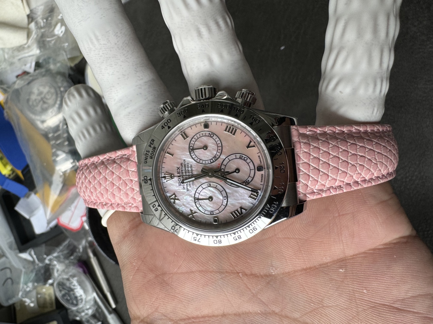 Rolex Wk 4130 ,wukong Sw Watch Dial, Original ,buffwatch Hands Deepwatch Crystal Strap