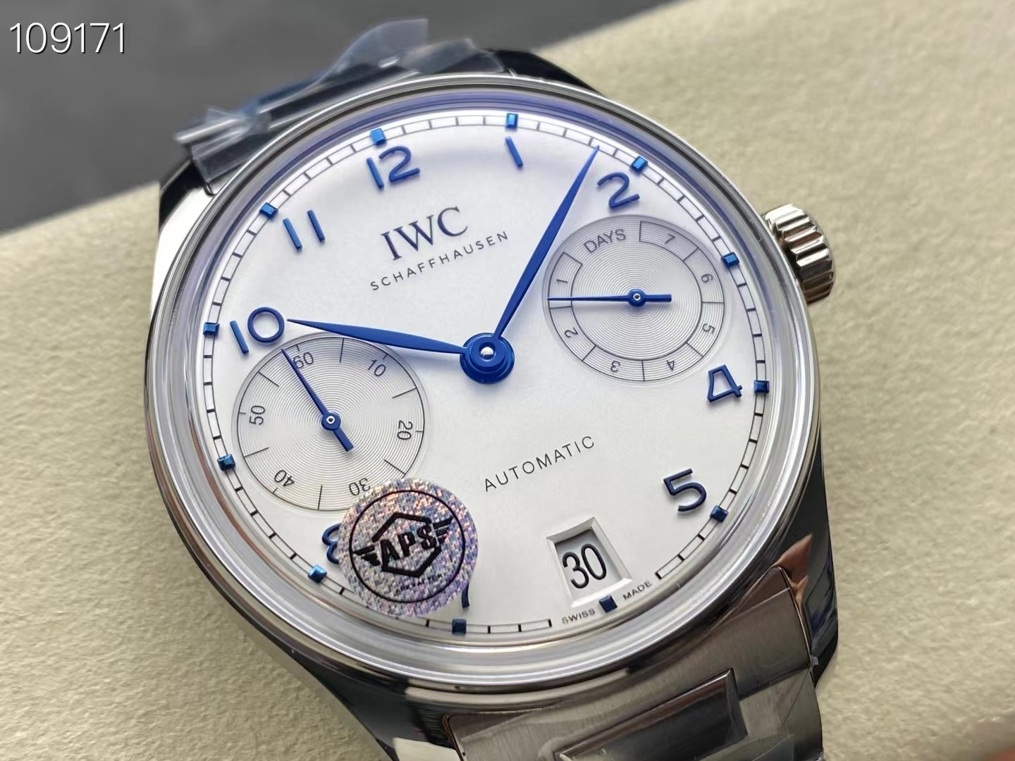 Iwc Aps Case Diameter Watch Hands Dna. 1 4 Thickness 13 2 3 Dial: ,new Style 9 Markers
