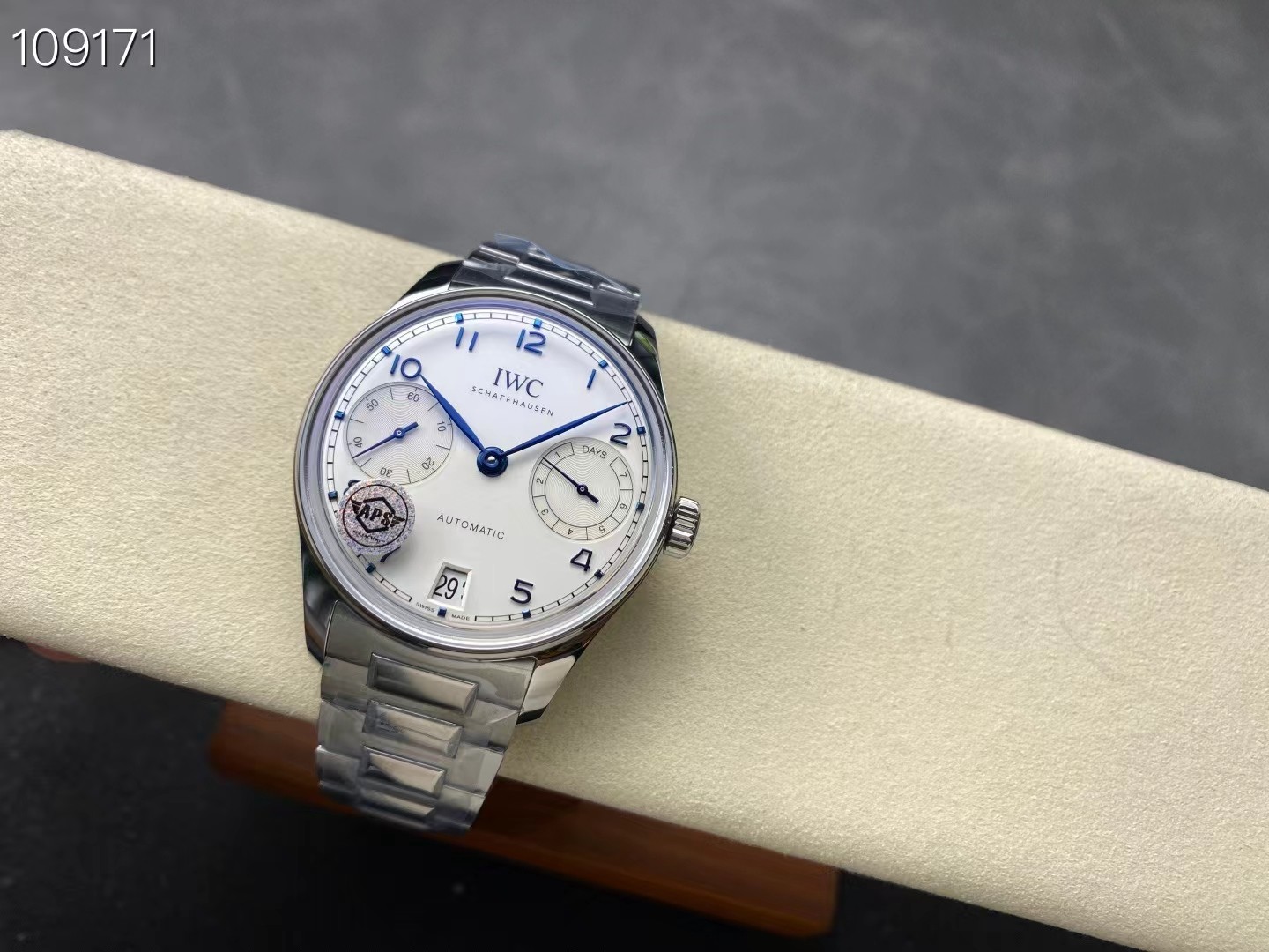 Iwc Aps Case Diameter Watch Hands Dna. 1 4 Thickness 13 2 3 Dial: ,new Style 9 Markers