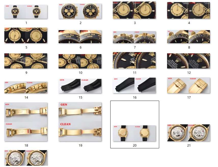 Rolex Clean/c 126518 18k ,c Mold Opening, Luminous /ps: 4131 Watch Hands Clean 4 4130 Case Strap 10w