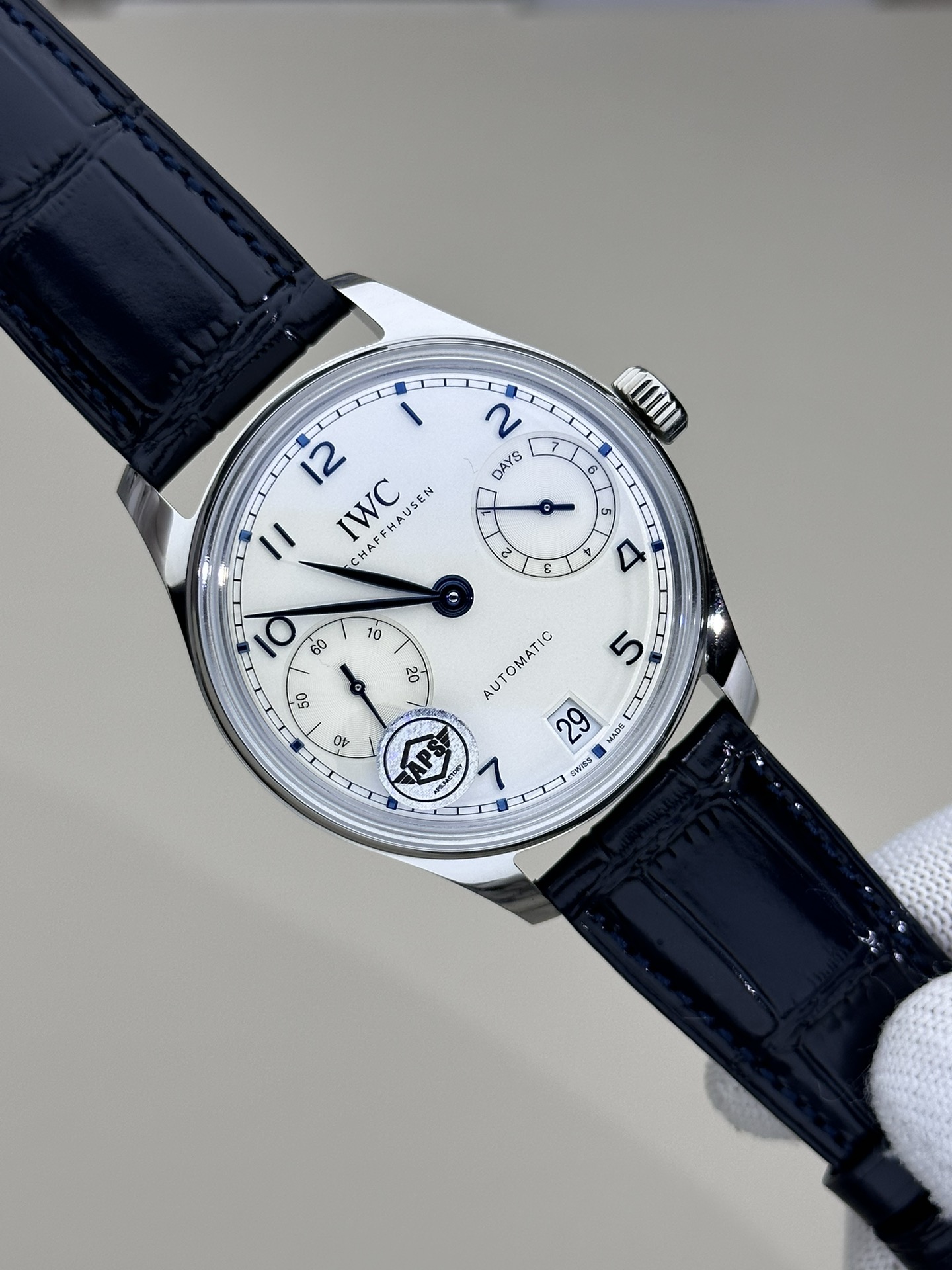 Iwc Aps 2024 Case Diameter Watch Hands Dna. 1 4 Thickness 13 2 3 Dial: ,new Style 9 Markers