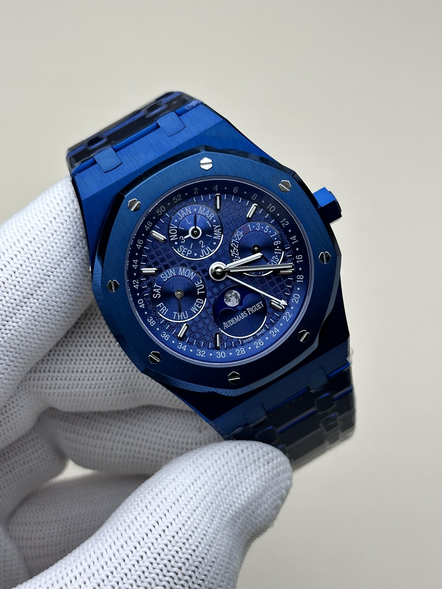 Audemars Piguet Bbraudemars :26574st.oo.1220st.03 Watch Case, 316l ,diameter41 .thickness11.4 mm Dial grande Tapisserie Hands Luminous 9015 Calibre 5134automatic Windingmovement