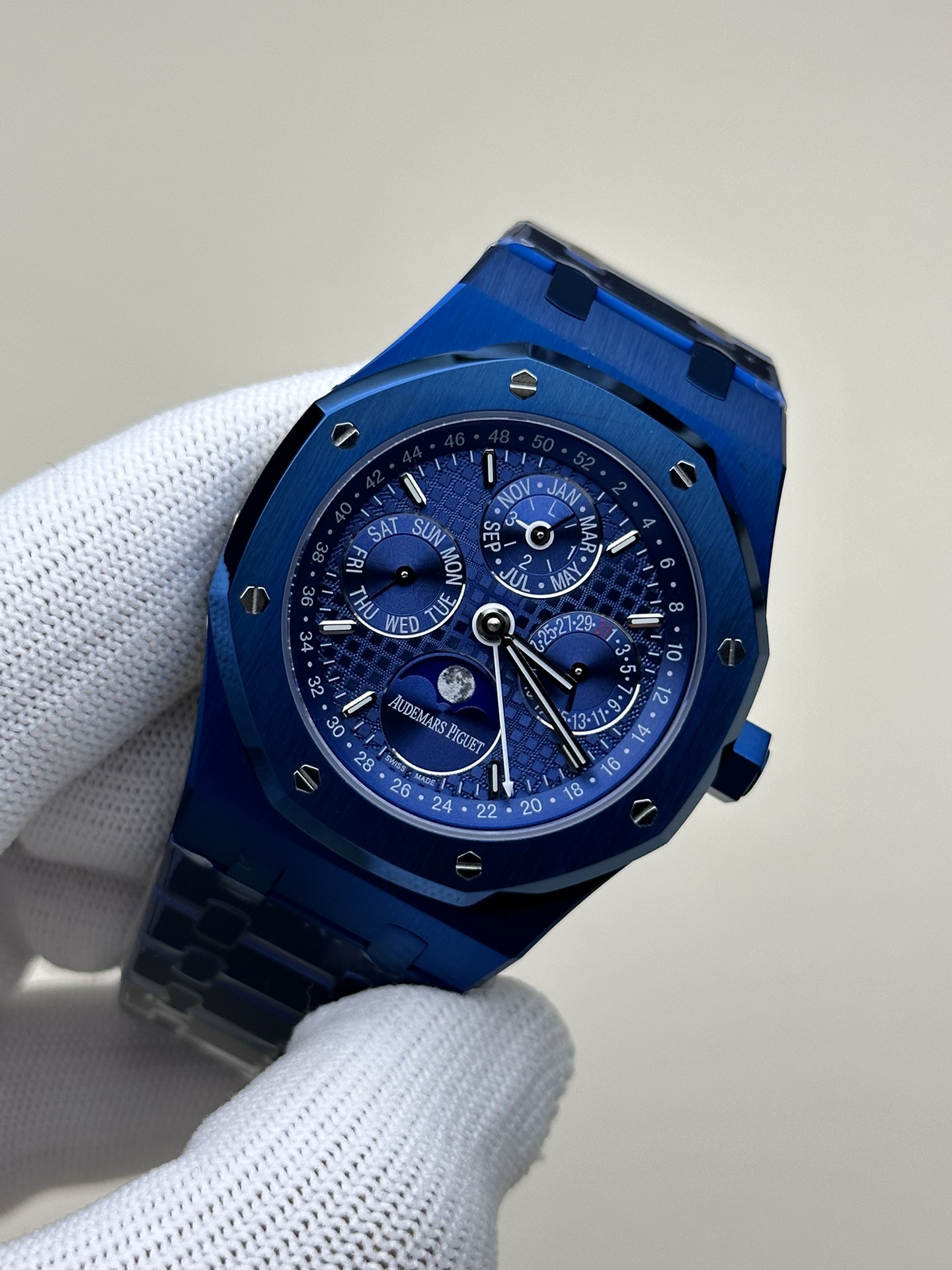 Audemars Piguet Bbraudemars :26574st.oo.1220st.03 Watch Case, 316l ,diameter41 .thickness11.4 mm Dial grande Tapisserie Hands Luminous 9015 Calibre 5134automatic Windingmovement