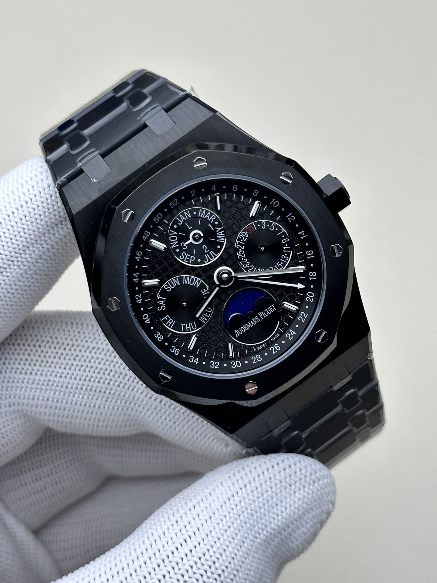 Audemars Piguet Bbraudemars :26574st.oo.1220st.03 Watch Case, 316l ,diameter41 .thickness11.4 mm Dial grande Tapisserie Hands Luminous 9015 Calibre 5134automatic Windingmovement