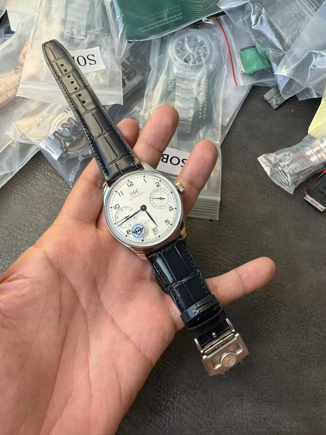 Iwc Aps 2024 Case Diameter Watch Hands Dna. 1 4 Thickness 13 2 3 Dial: ,new Style 9 Markers