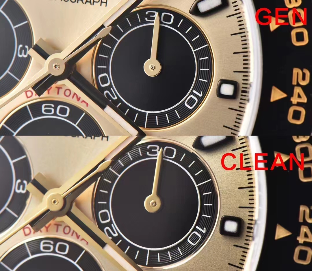 Rolex Clean /c Rolex116518 116518 Mold Opening Watch Markers Original. Case 4 750/ 116500 C Arwatch Clasp. Steel Strap