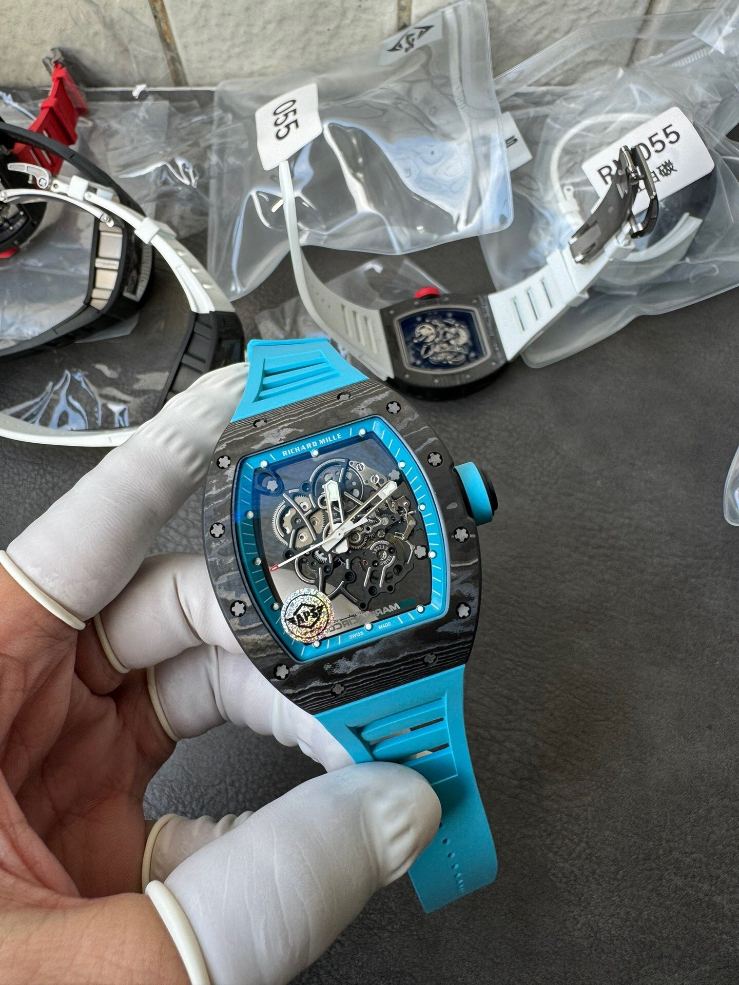 Richard Mille Apsnew Stylerm055 Stylerm055 Titanium Movementrmul2, Movement,watch Case,watch Strap 1 Movement: Rmul2, 2 Watch Case: Ntptwatch 3 Mold Opening 4 5 6 Clasp:watch Clasp Aps