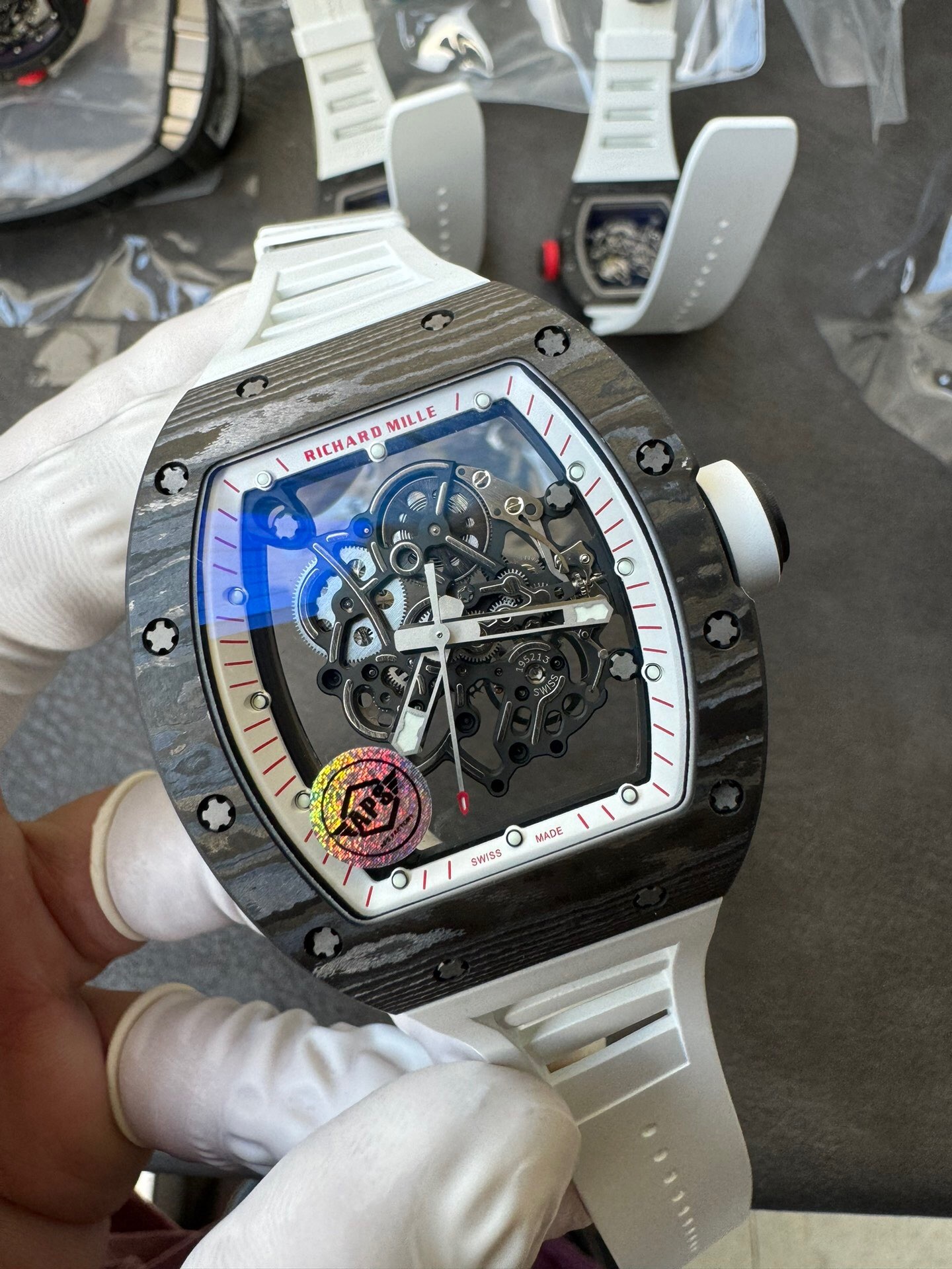 Richard Mille Apsnew Stylerm055 Stylerm055 Titanium Movementrmul2, Movement,watch Case,watch Strap 1 Movement: Rmul2, 2 Watch Case: Ntptwatch 3 Mold Opening 4 5 6 Clasp:watch Clasp Aps
