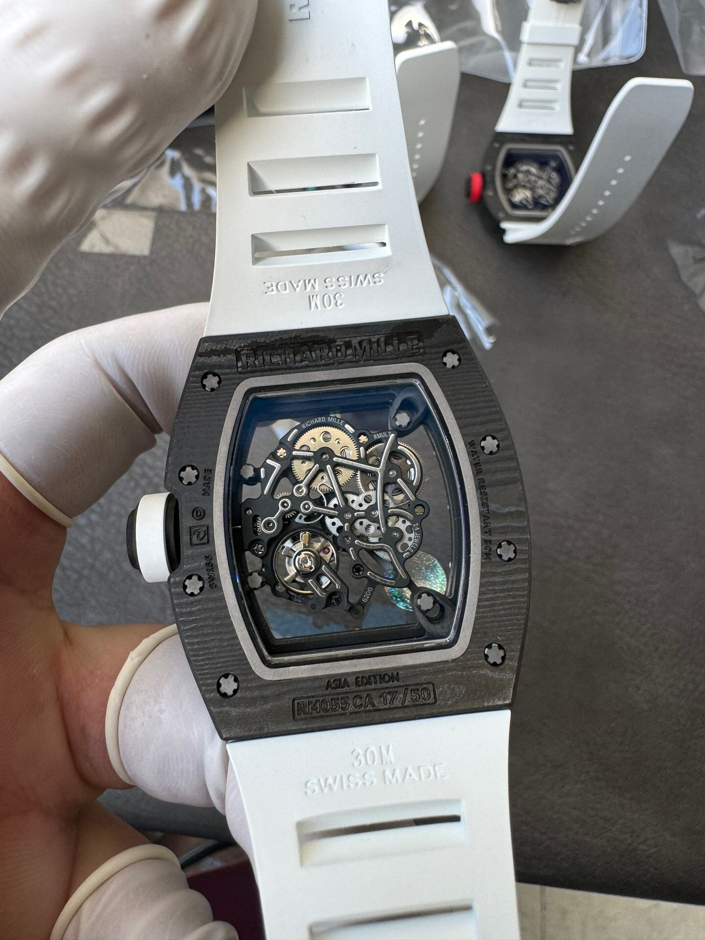 Richard Mille Apsnew Stylerm055 Stylerm055 Titanium Movementrmul2, Movement,watch Case,watch Strap 1 Movement: Rmul2, 2 Watch Case: Ntptwatch 3 Mold Opening 4 5 6 Clasp:watch Clasp Aps
