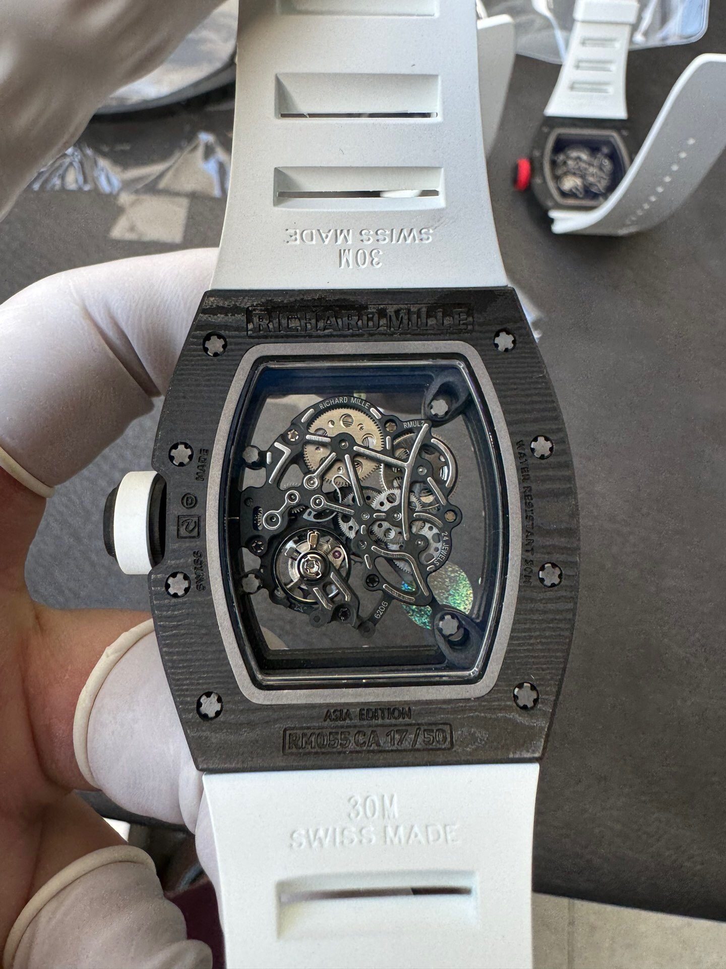 Richard Mille Apsnew Stylerm055 Stylerm055 Titanium Movementrmul2, Movement,watch Case,watch Strap 1 Movement: Rmul2, 2 Watch Case: Ntptwatch 3 Mold Opening 4 5 6 Clasp:watch Clasp Aps