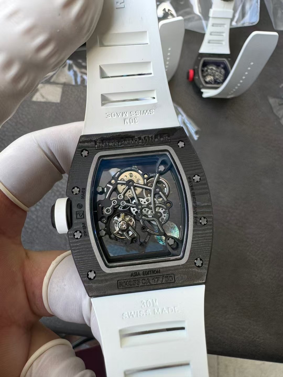 Richard Mille Apsnew Stylerm055 Titanium Movementrmul2, Movement,watch Case,watch Strap 1 Movement: Rmul2, 2 Watch Case: Ntptwatch 3 Mold Opening 4 5 6 Clasp:watch Clasp Aps