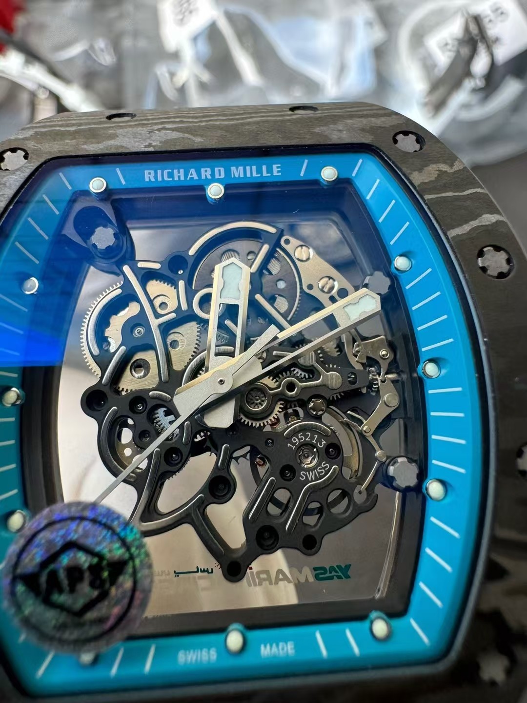 Richard Mille Apsnew Stylerm055 Titanium Movementrmul2, Movement,watch Case,watch Strap 1 Movement: Rmul2, 2 Watch Case: Ntptwatch 3 Mold Opening 4 5 6 Clasp:watch Clasp Aps