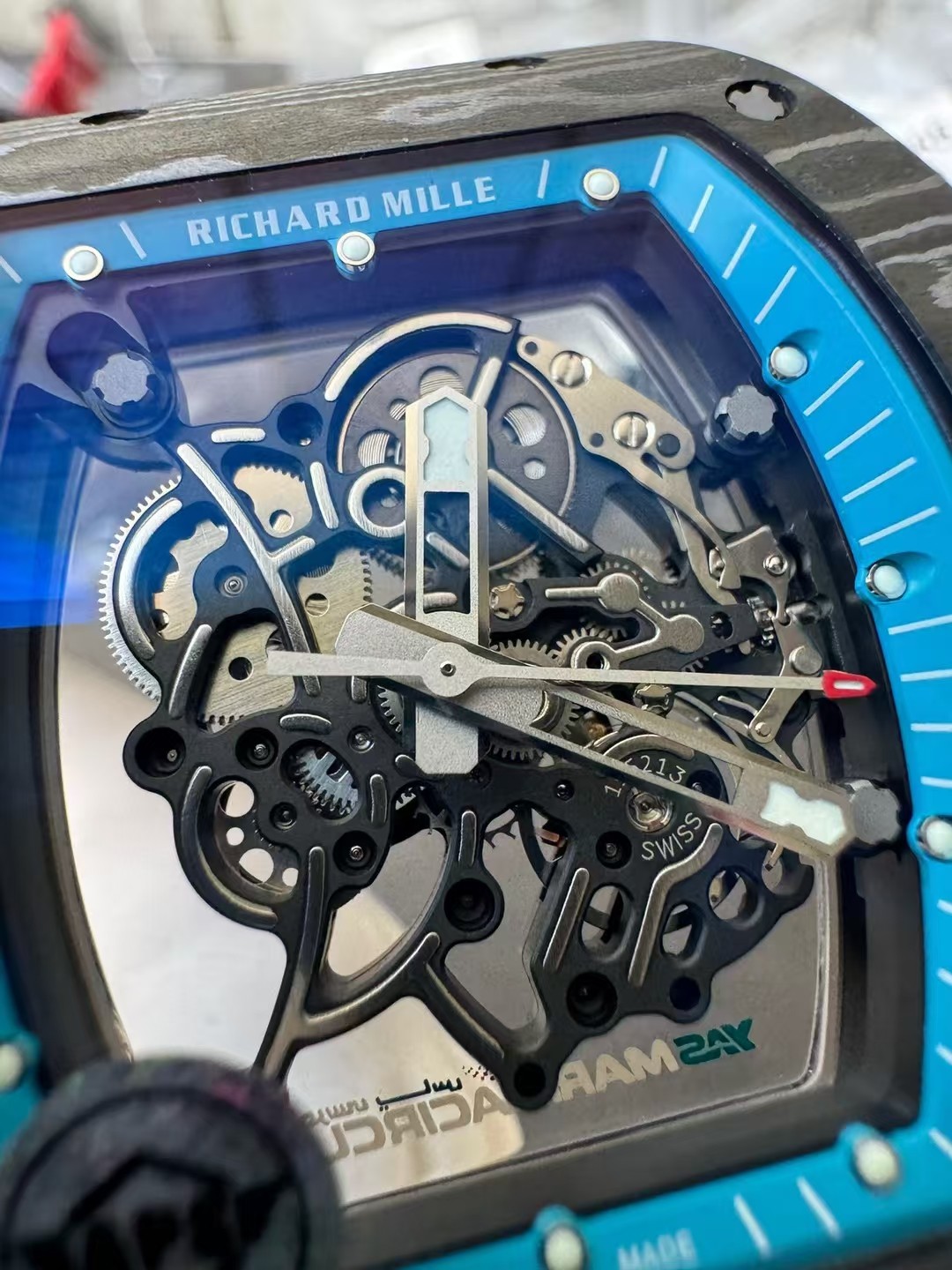 Richard Mille Apsnew Stylerm055 Titanium Movementrmul2, Movement,watch Case,watch Strap 1 Movement: Rmul2, 2 Watch Case: Ntptwatch 3 Mold Opening 4 5 6 Clasp:watch Clasp Aps