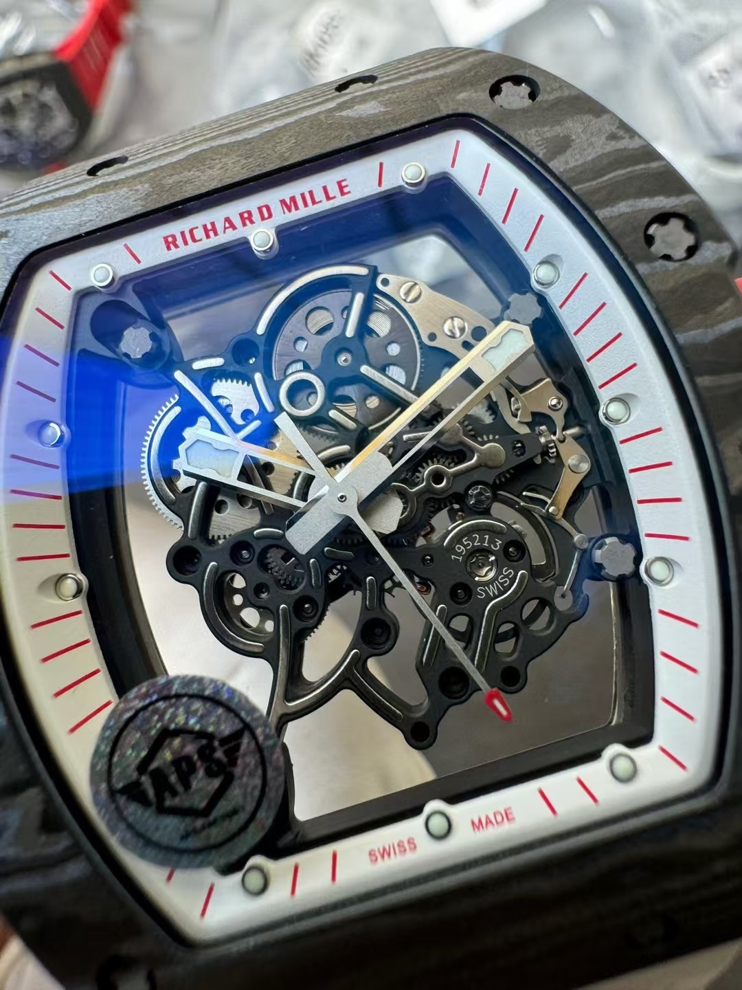 Richard Mille Apsnew Stylerm055 Titanium Movementrmul2, Movement,watch Case,watch Strap 1 Movement: Rmul2, 2 Watch Case: Ntptwatch 3 Mold Opening 4 5 6 Clasp:watch Clasp Aps