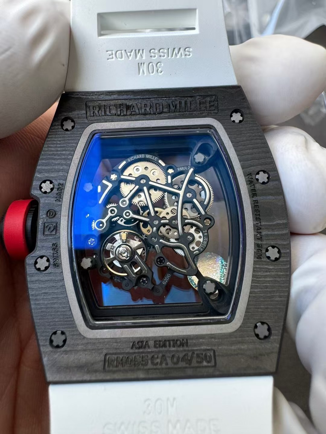 Richard Mille Apsnew Stylerm055 Titanium Movementrmul2, Movement,watch Case,watch Strap 1 Movement: Rmul2, 2 Watch Case: Ntptwatch 3 Mold Opening 4 5 6 Clasp:watch Clasp Aps