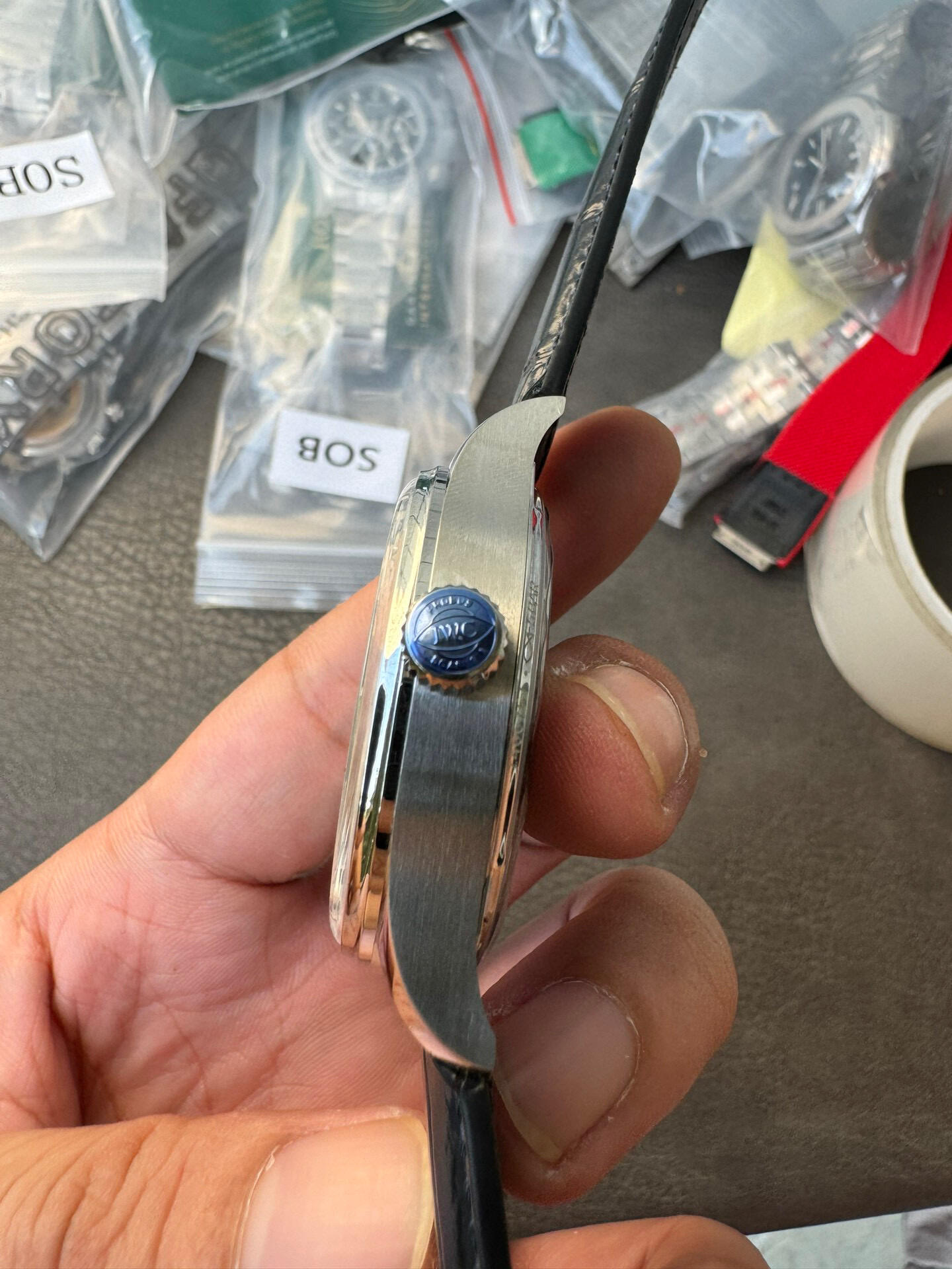 Iwc Aps 2024 Case Diameter Watch Hands Dna. 1 4 Thickness 13 2 3 Dial: ,new Style 9 Markers