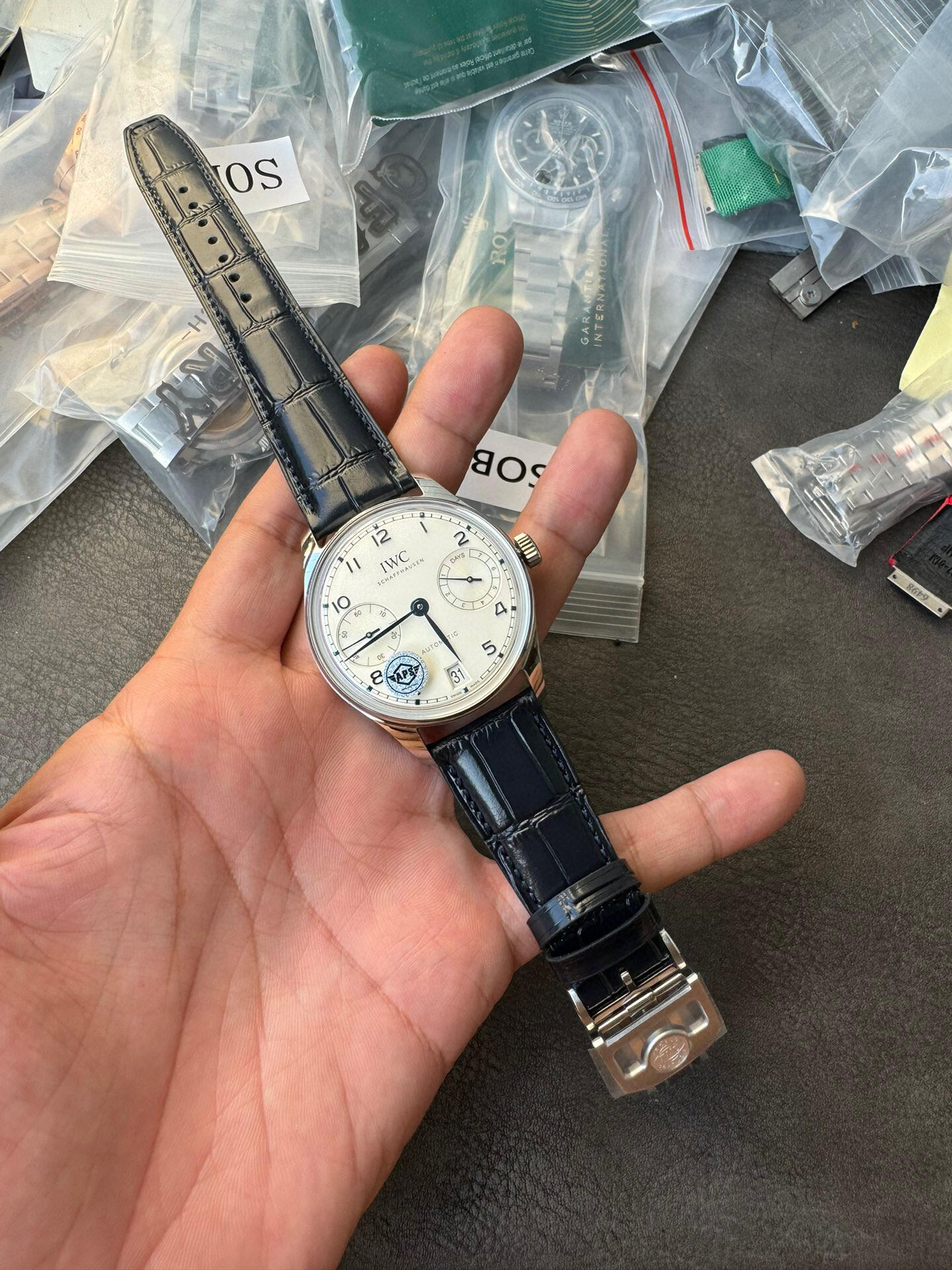 Iwc Aps 2024 Case Diameter Watch Hands Dna. 1 4 Thickness 13 2 3 Dial: ,new Style 9 Markers