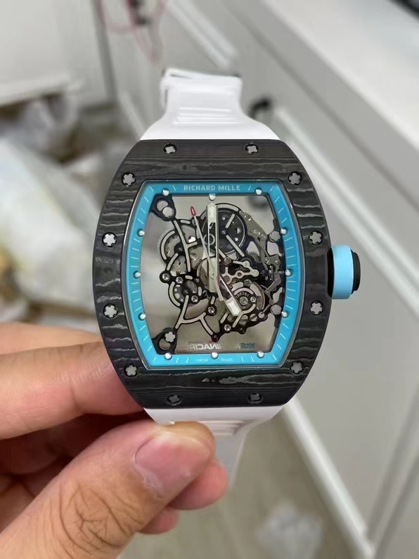 Richard Mille R M Limited Edition Millerm055 ,watch Case Ntpt 5 Titanium 70 Caliber Rmul2manual Windingmovement, Pvd Titalyt