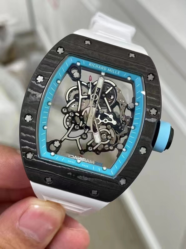Richard Mille R M Limited Edition Millerm055 ,watch Case Ntpt 5 Titanium 70 Caliber Rmul2manual Windingmovement, Pvd Titalyt