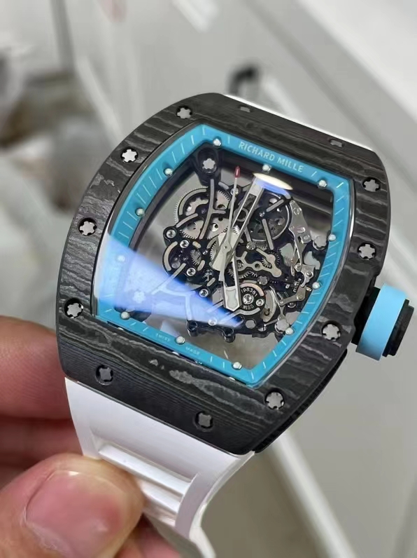 Richard Mille R M Limited Edition Millerm055 ,watch Case Ntpt 5 Titanium 70 Caliber Rmul2manual Windingmovement, Pvd Titalyt